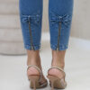 Kesi naiste jeggings-tüüpi teksapüksid lipsukestega - Thumbnail Image 7