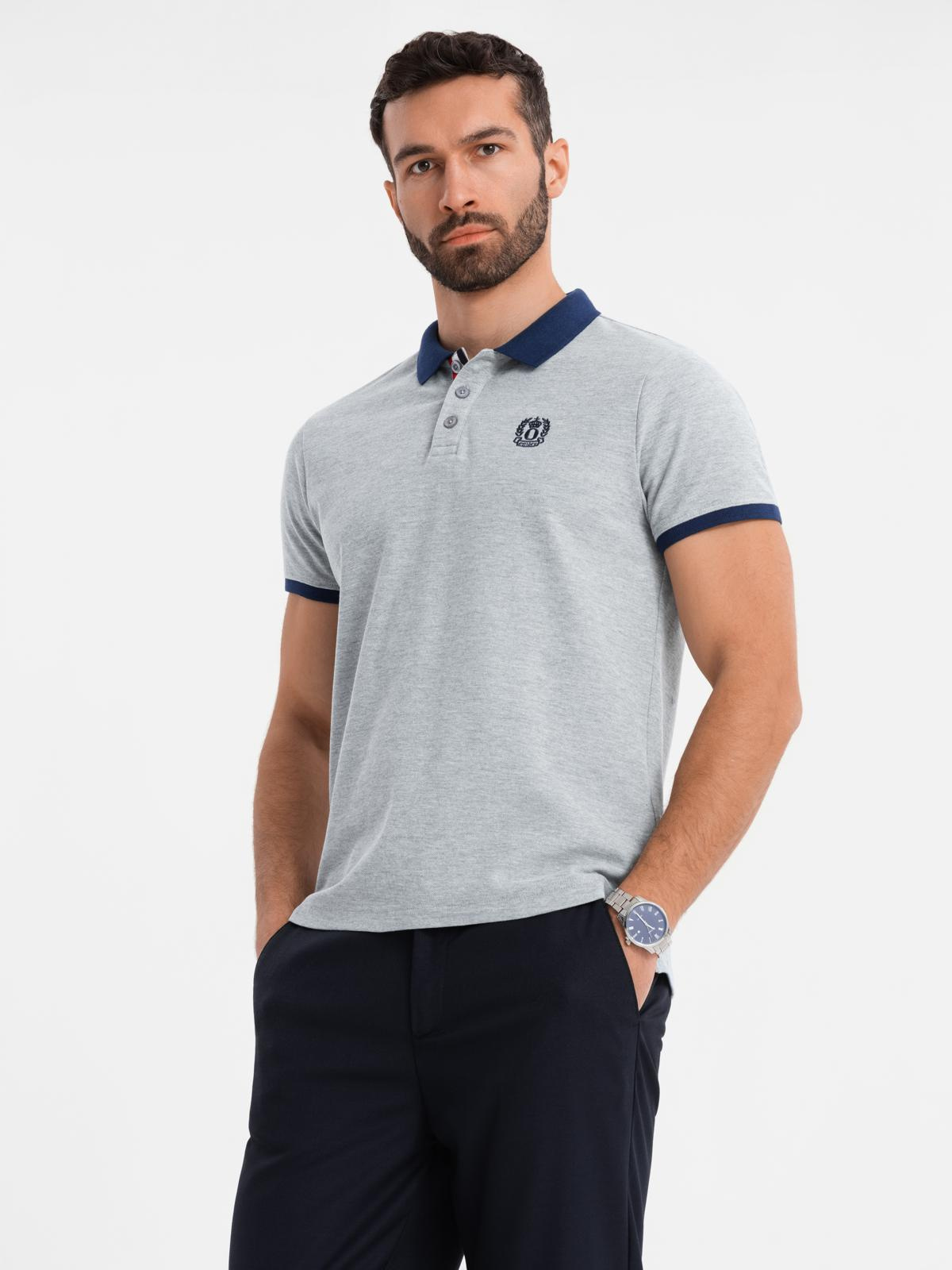 Meeste puuvillane polosärk Ombre Clothing - Image 2