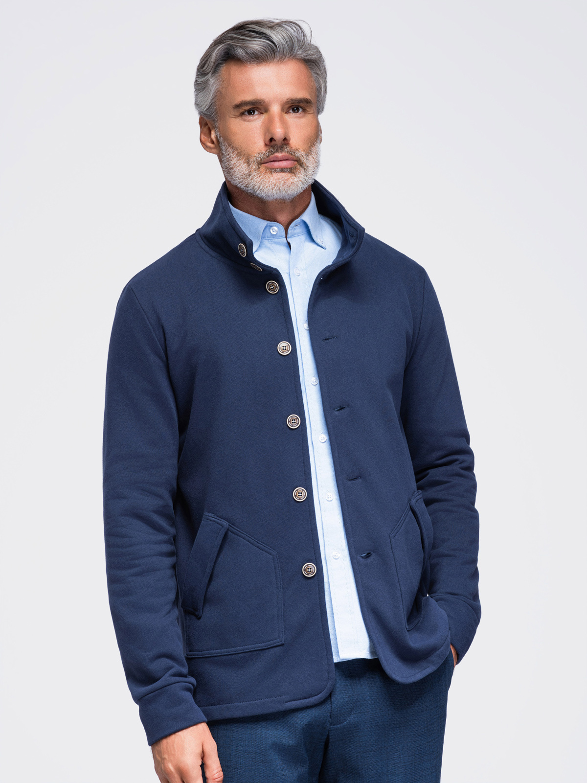 Meeste nööpidega pusa Ombre Clothing - Image 5