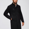 Ombre Clothing meeste poolpikk mantel püstkrae ja nööpidega - Thumbnail Image 10