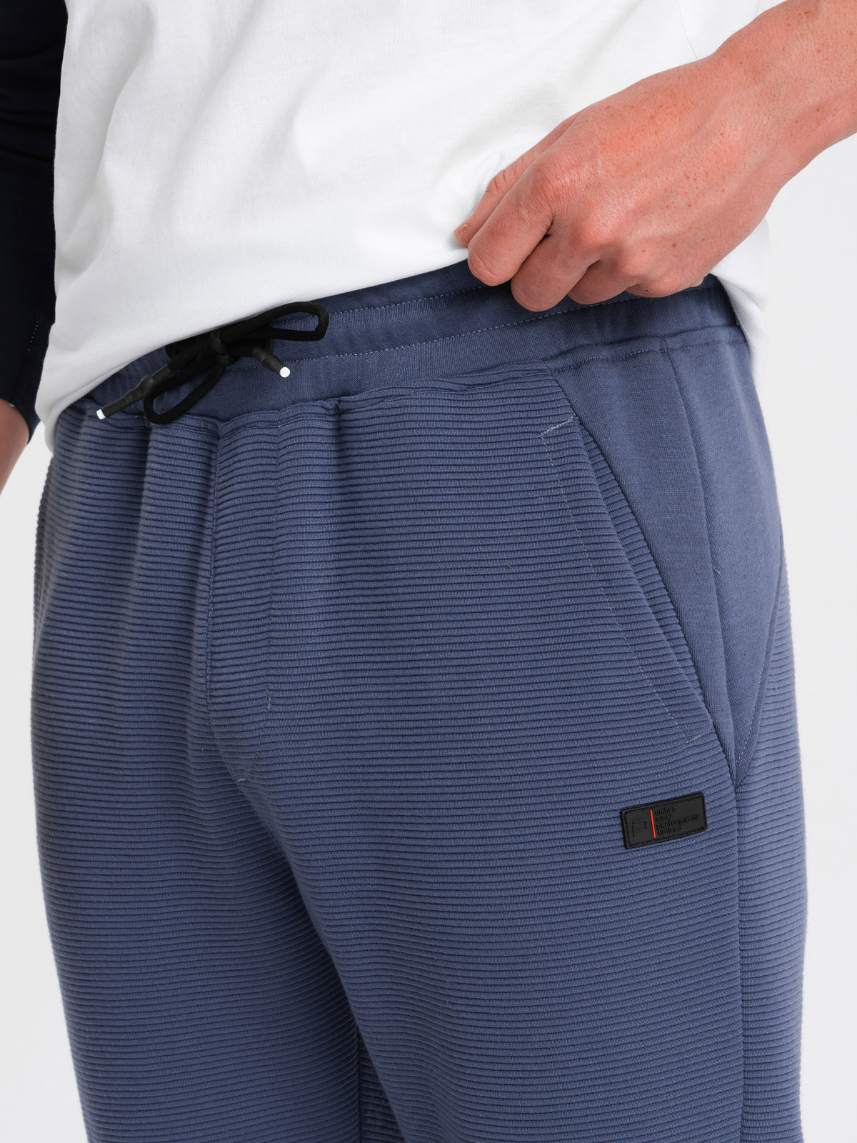 Ombre Clothing meeste dressipüksid ottomani kangast vahetükkidega - Image 13
