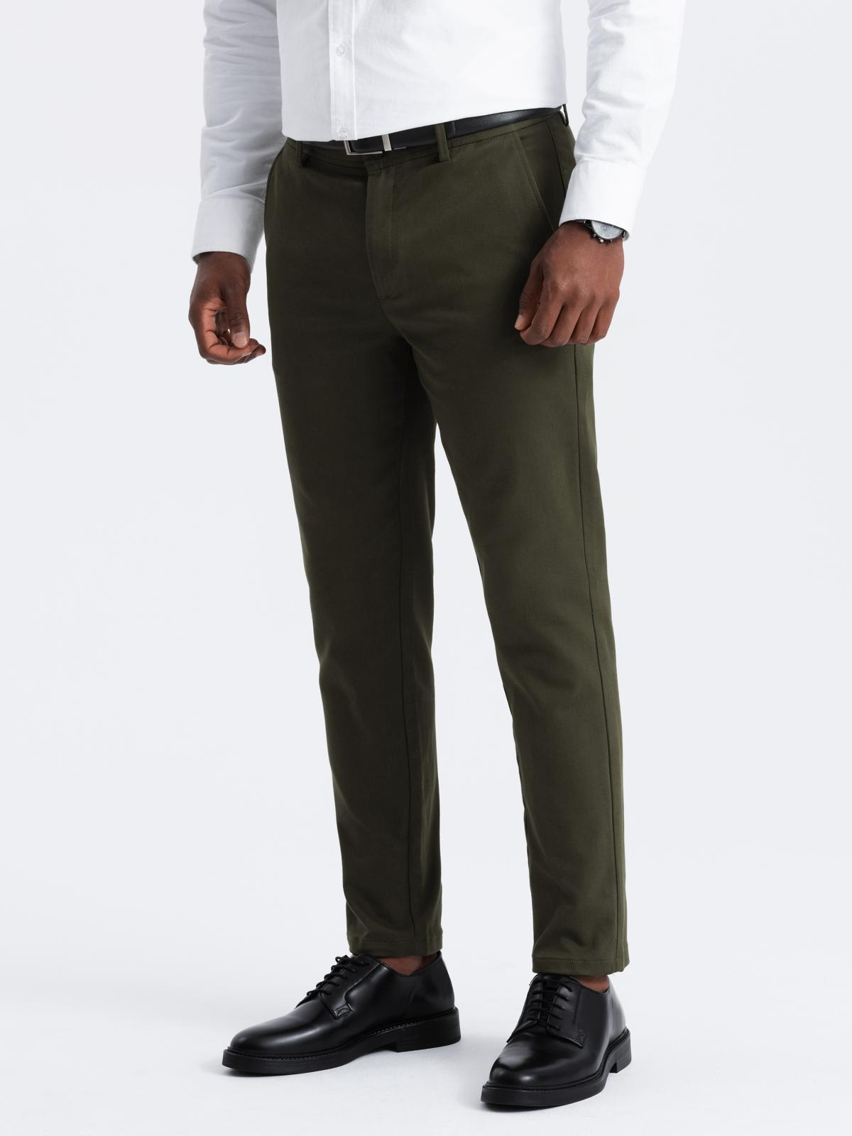 Ombre Clothing meeste klassikalise lõikega chinopüksid - Image 3