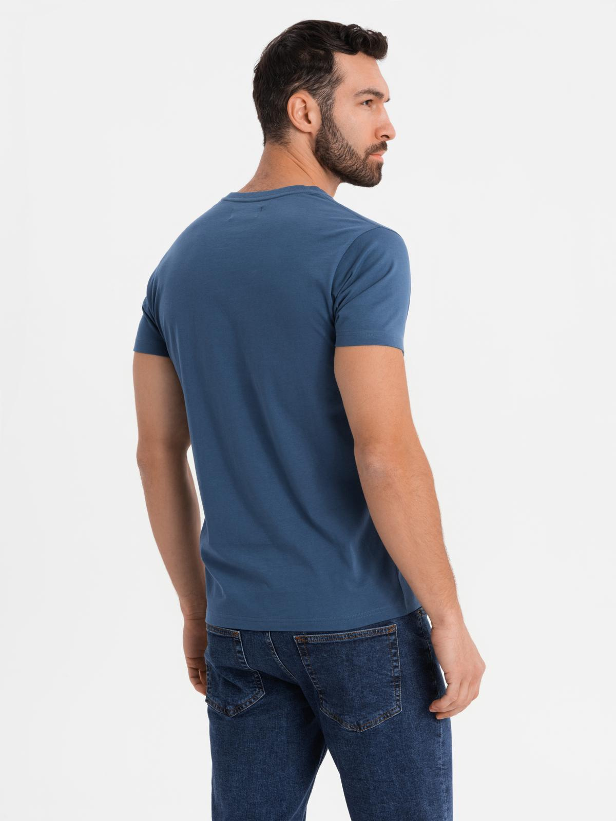 Meeste puuvillane Henley T-särk rinnataskuga Ombre Clothing - Image 6
