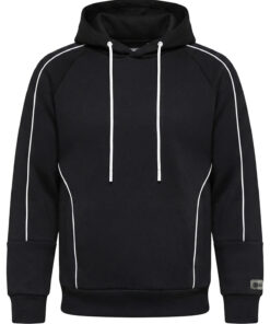 Meeste kapuutsiga dressipluus kontrastsete kantidega Ombre Clothing