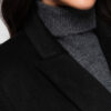 naiste mantel- must - Thumbnail Image 4