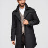 Elegantne kaherealine meeste SLIM FIT trenšmantel vööga - beež V1 OM-COLC-0146 - Thumbnail Image 18