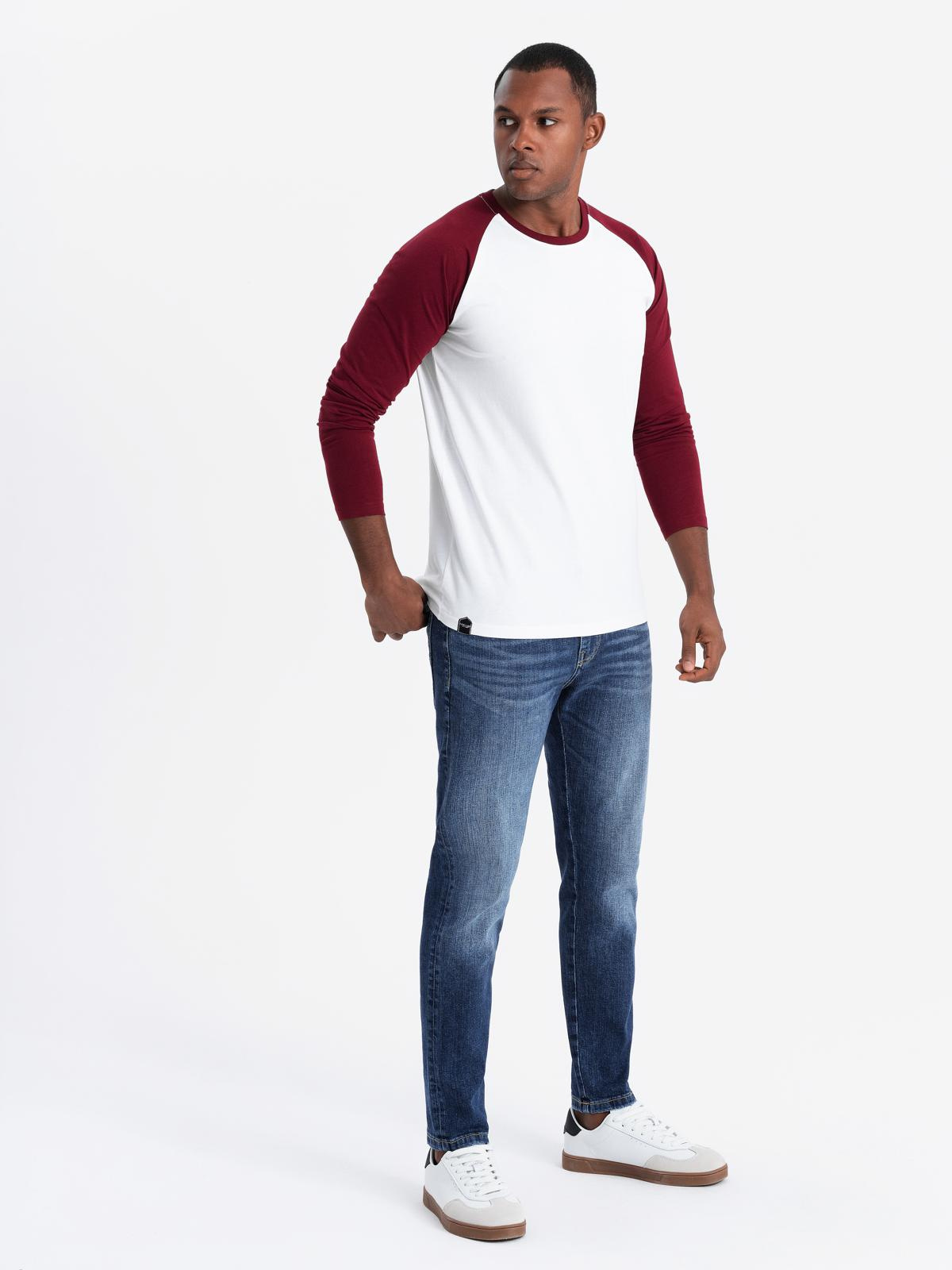 Meeste pikkade raglaanvarrukatega T-särk Ombre Clothing - Image 11
