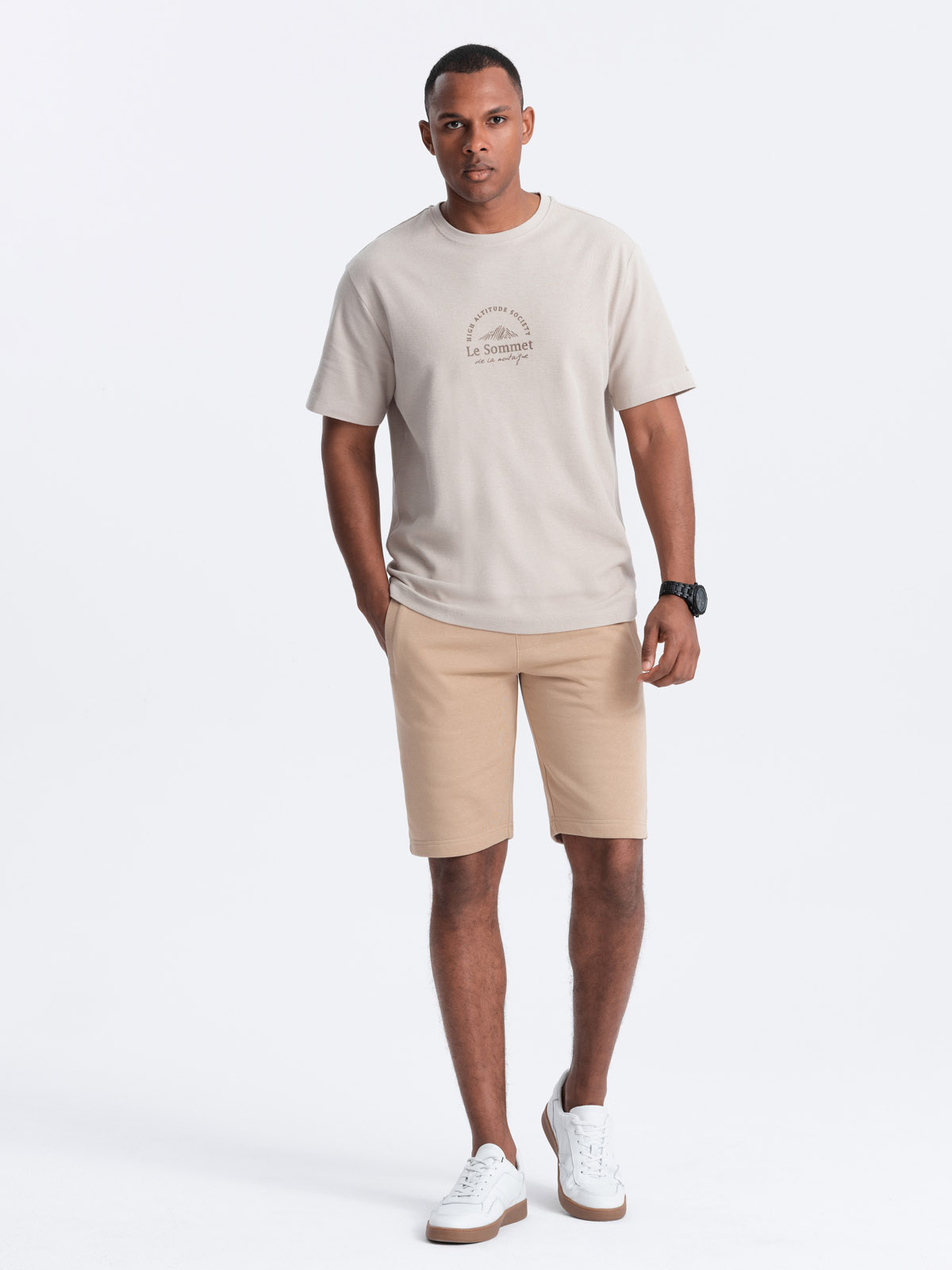 Meeste puuvillased dressilühikesed püksid Ombre Clothing - Image 39