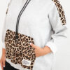 Plus Size naiste viskoosist kapuutsiga pusa pantrümustriga detailidega - Thumbnail Image 64