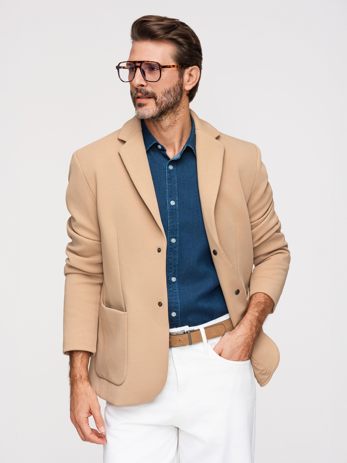 Ombre Clothing meeste pintsak-jakk eemaldatava kapuutsiga - Image 1