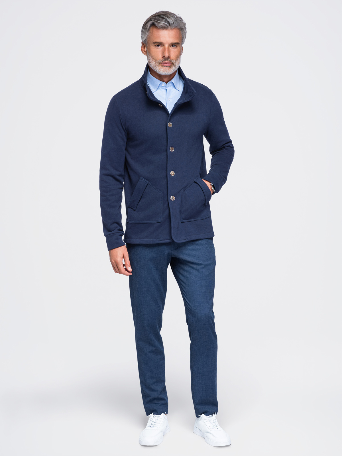 Meeste nööpidega pusa Ombre Clothing - Image 6