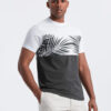 Meeste puuvillane T-särk palmilehtede mustriga Ombre Clothing - Thumbnail Image 9