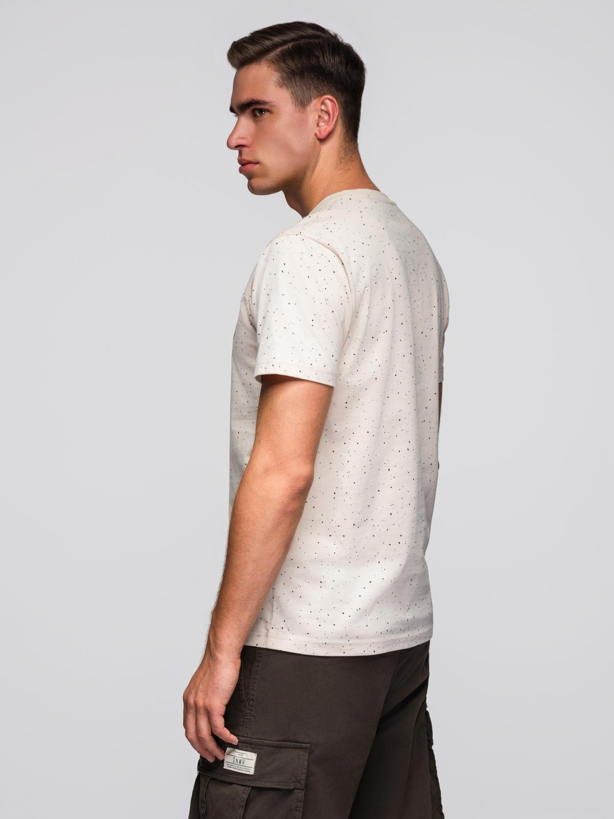 Meeste kammitud puuvillast trükimustriga T-särk Ombre Clothing - Image 5