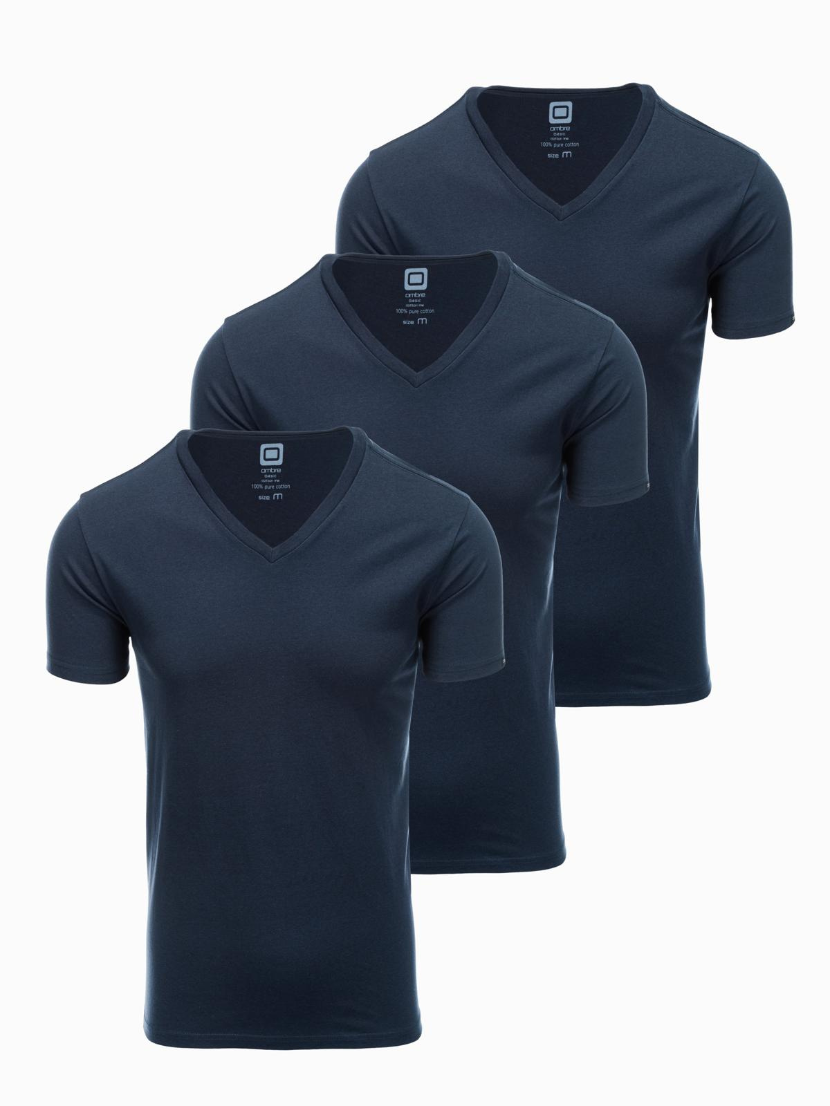 Meeste V-kaelusega puuvillane T-särk Ombre Clothing - Image 5