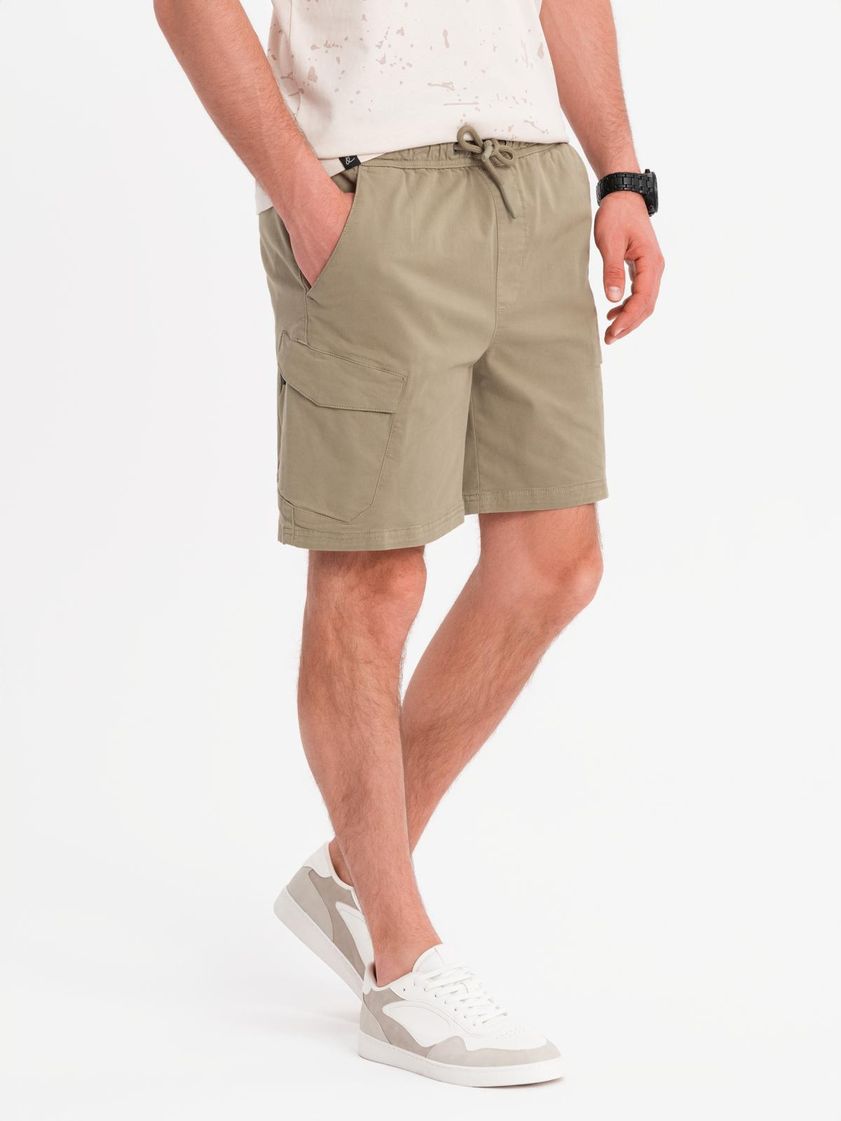 Ombre Clothing meeste lühikesed püksid nöörvööga - Image 13