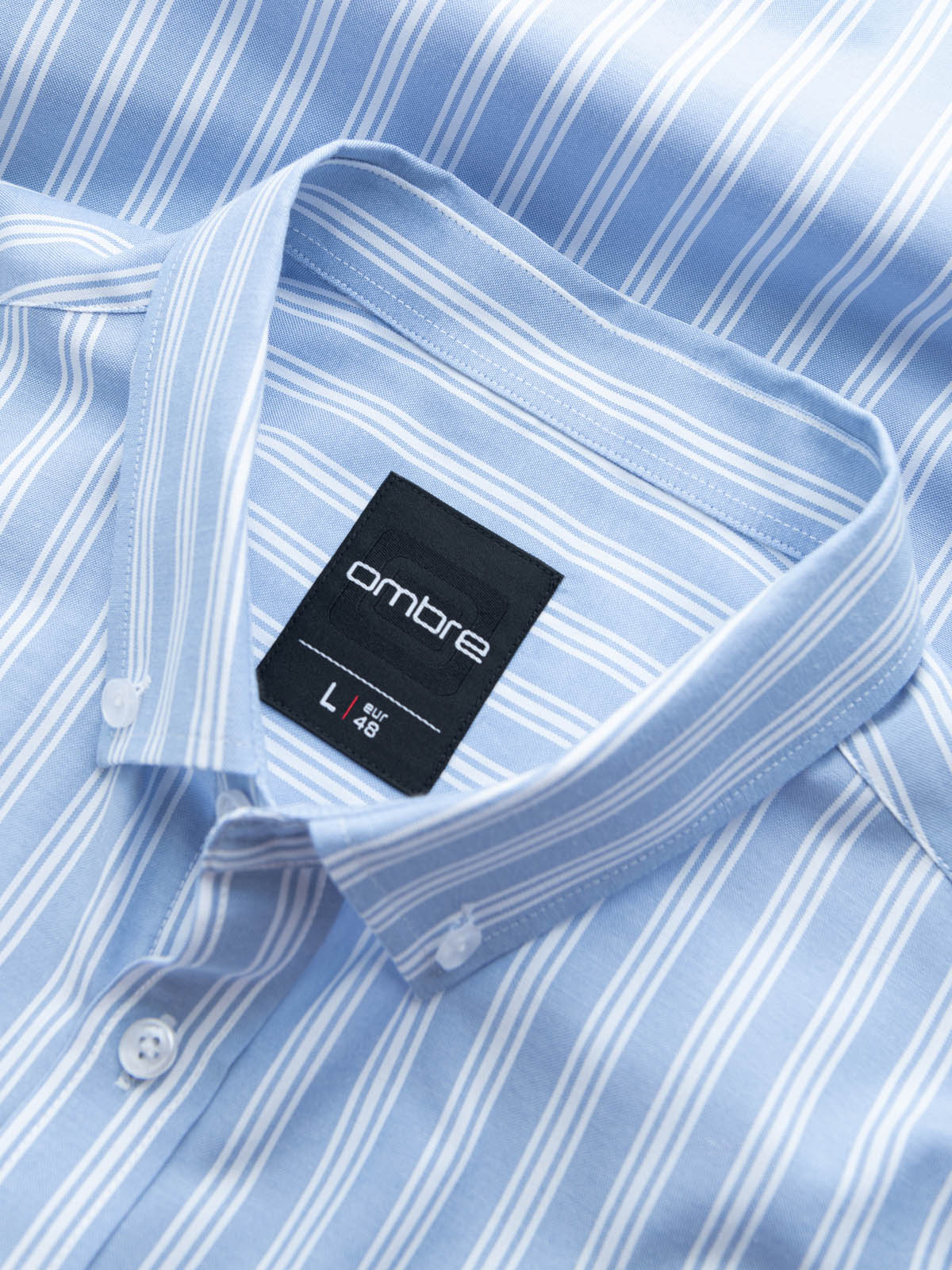 Meeste triibuline pikkade käistega triiksärk Ombre Clothing - Image 16