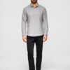 Ombre Clothing meeste pikkade varrukatega triiksärk rinnataskuga - Thumbnail Image 4