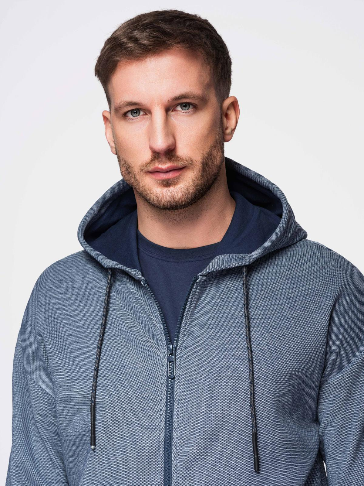 Ombre Clothing meeste lukuga kapuutsiga dressipluus - Image 11
