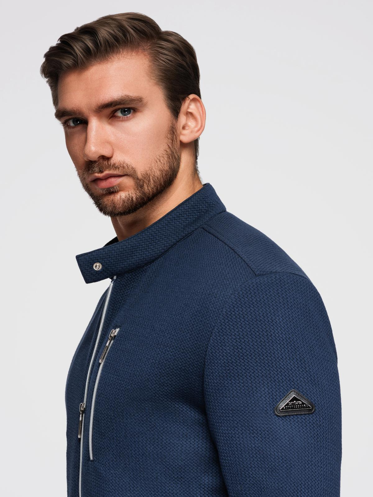 Meeste tõmblukuga püstkraega jakk Ombre Clothing - Image 2