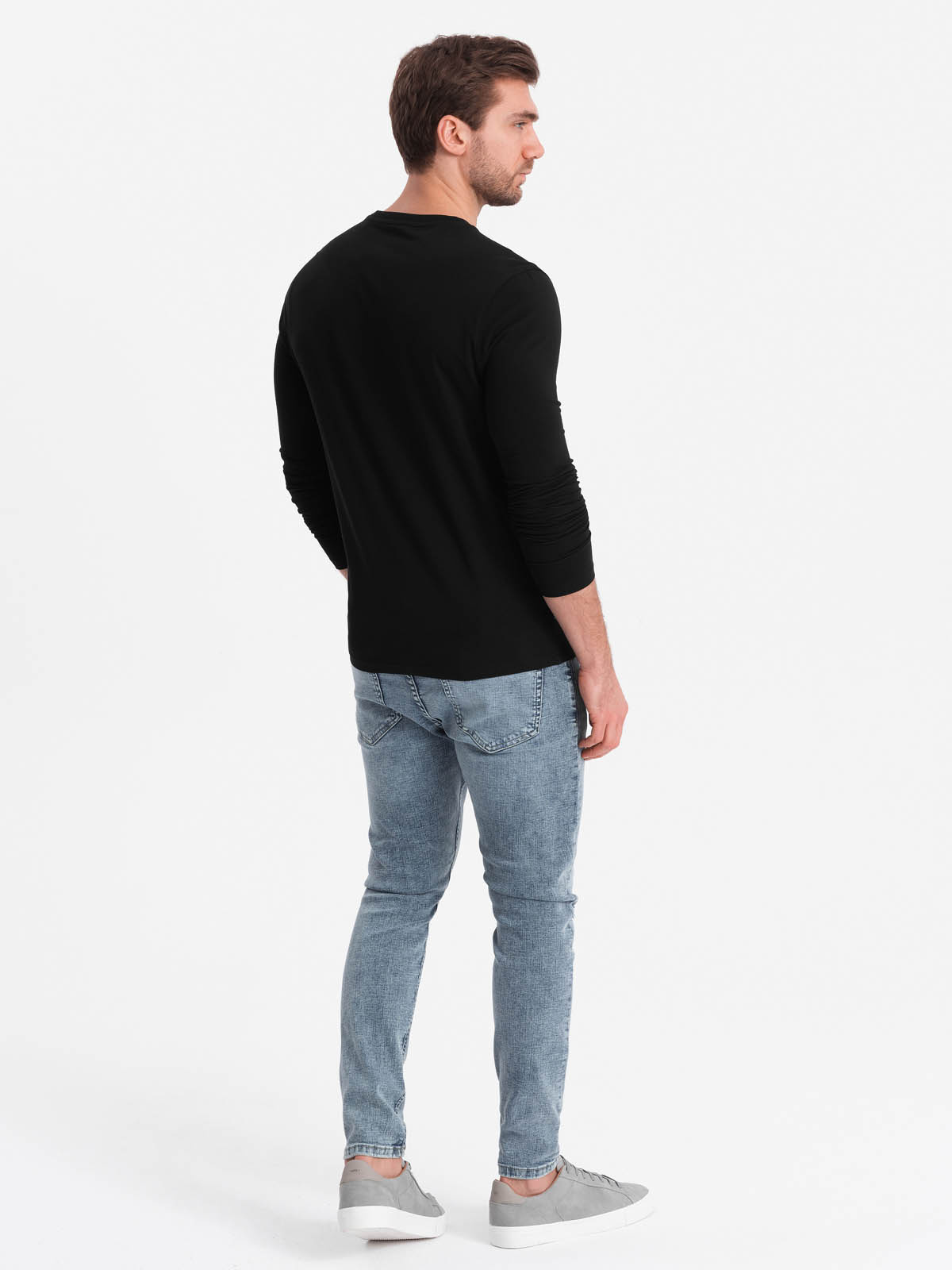 Meeste pikkade varrukatega T-särk Ombre Clothing - Image 26