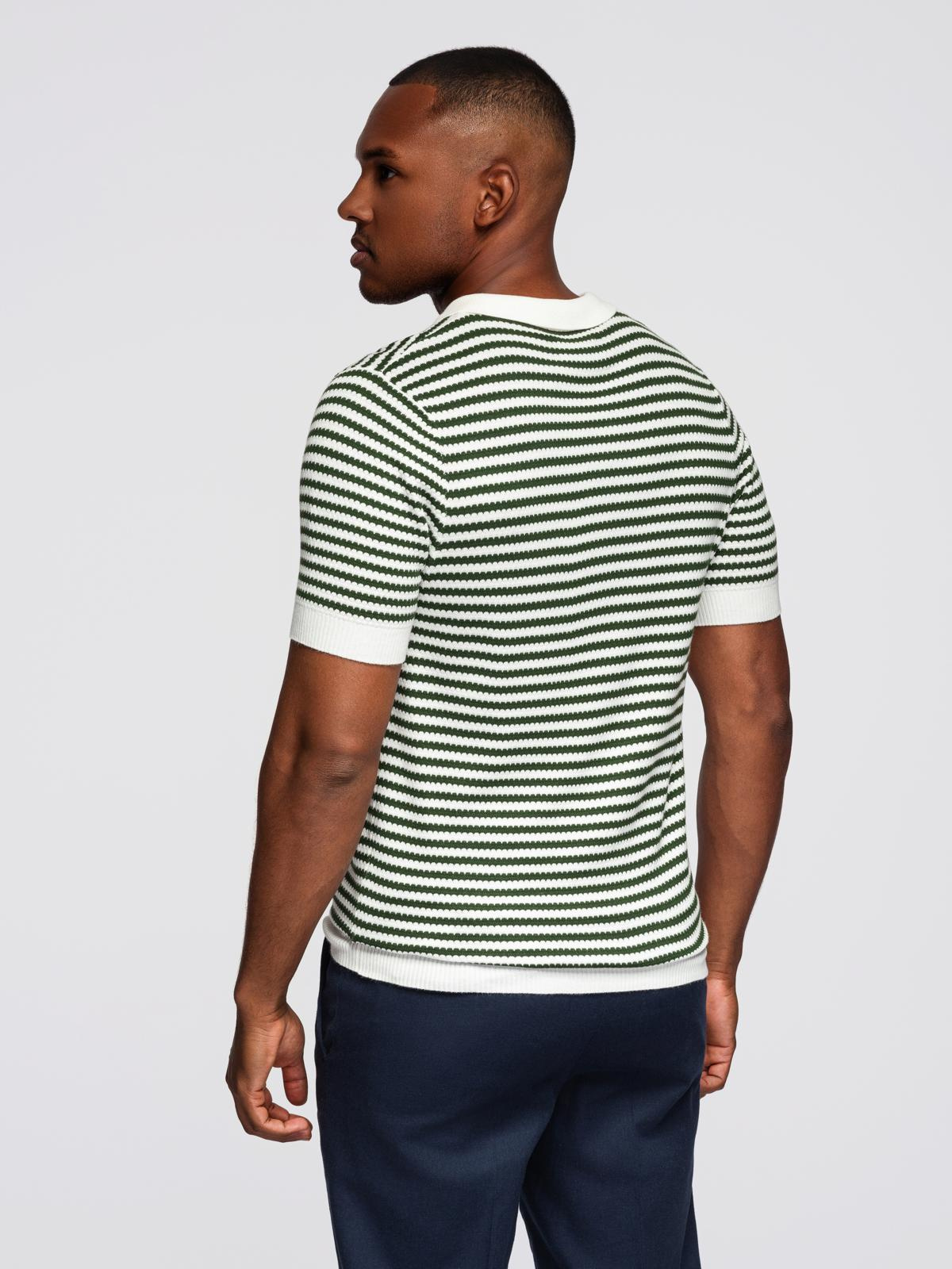 Ombre Clothing meeste kootud triibuline polosärk - Image 15