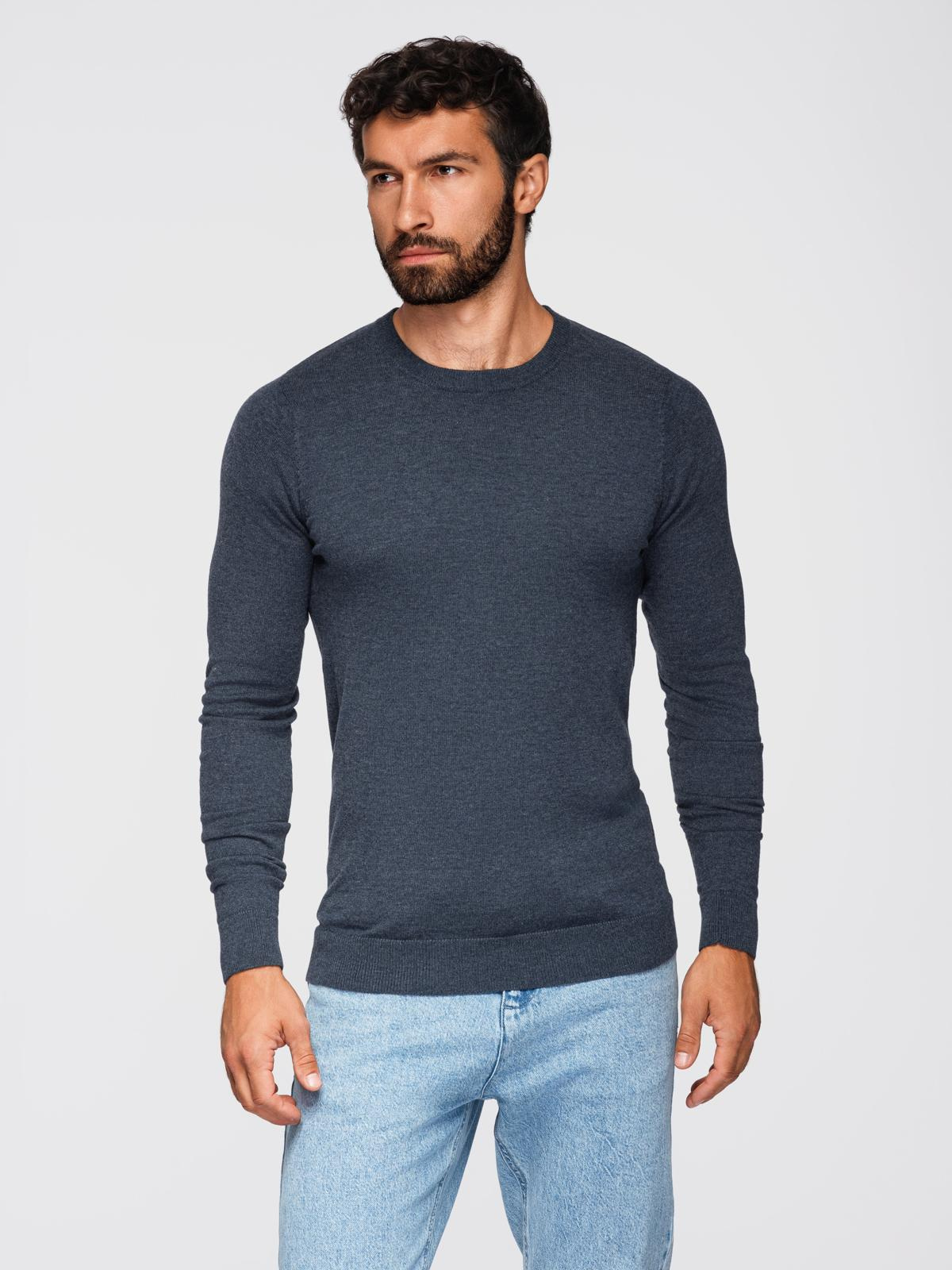 Ombre Clothing klassikaline ümara kaelusega meeste kampsun - Image 179