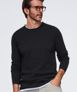 Meeste puuvillane ümara kaelusega kampsun Ombre Clothing