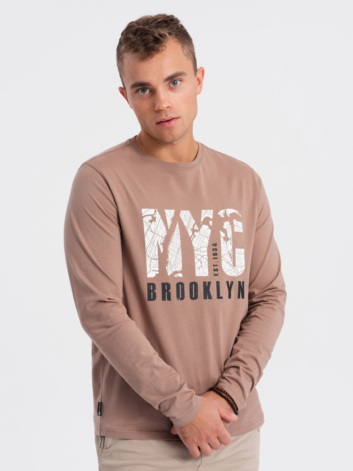 Ombre Clothing meeste pikkade varrukatega särk trükipildiga - Image 3