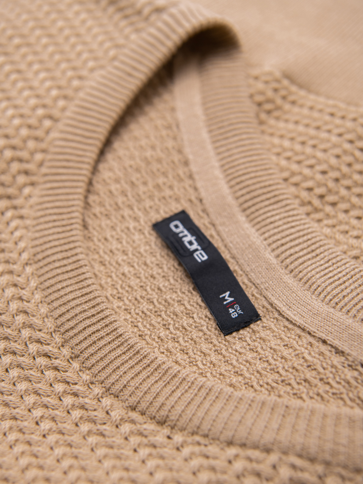Meeste kampsun Ombre Clothing tekstuursest puuvillatrikotaažist - Image 20