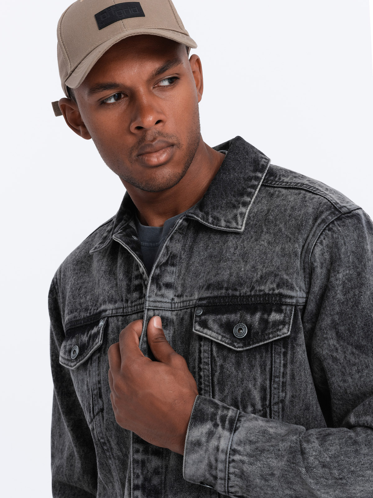 Ombre Clothing meeste puuvillane teksajakk - Image 3