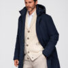 Ombre Clothing meeste kapuutsiga pikem jope - Thumbnail Image 15