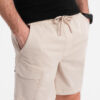 Ombre Clothing meeste lühikesed püksid nöörvööga - Thumbnail Image 2