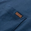 Meeste puuvillane Henley T-särk rinnataskuga Ombre Clothing - Thumbnail Image 8