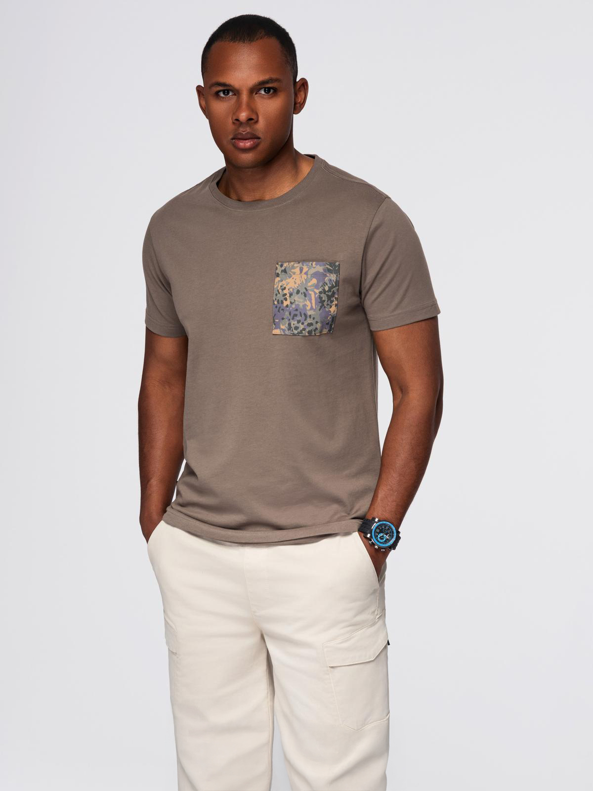 Meeste T-särk rinnataskuga Ombre Clothing - Image 4