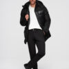 Ombre Clothing meeste tepitud talvejope kapuutsiga - Thumbnail Image 3