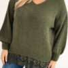 Naiste plus-size kampsun pitsäärega - Thumbnail Image 26