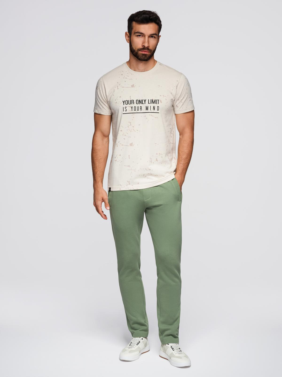 Ombre Clothing meeste puuvillased sirge lõikega dressipüksid - Image 24
