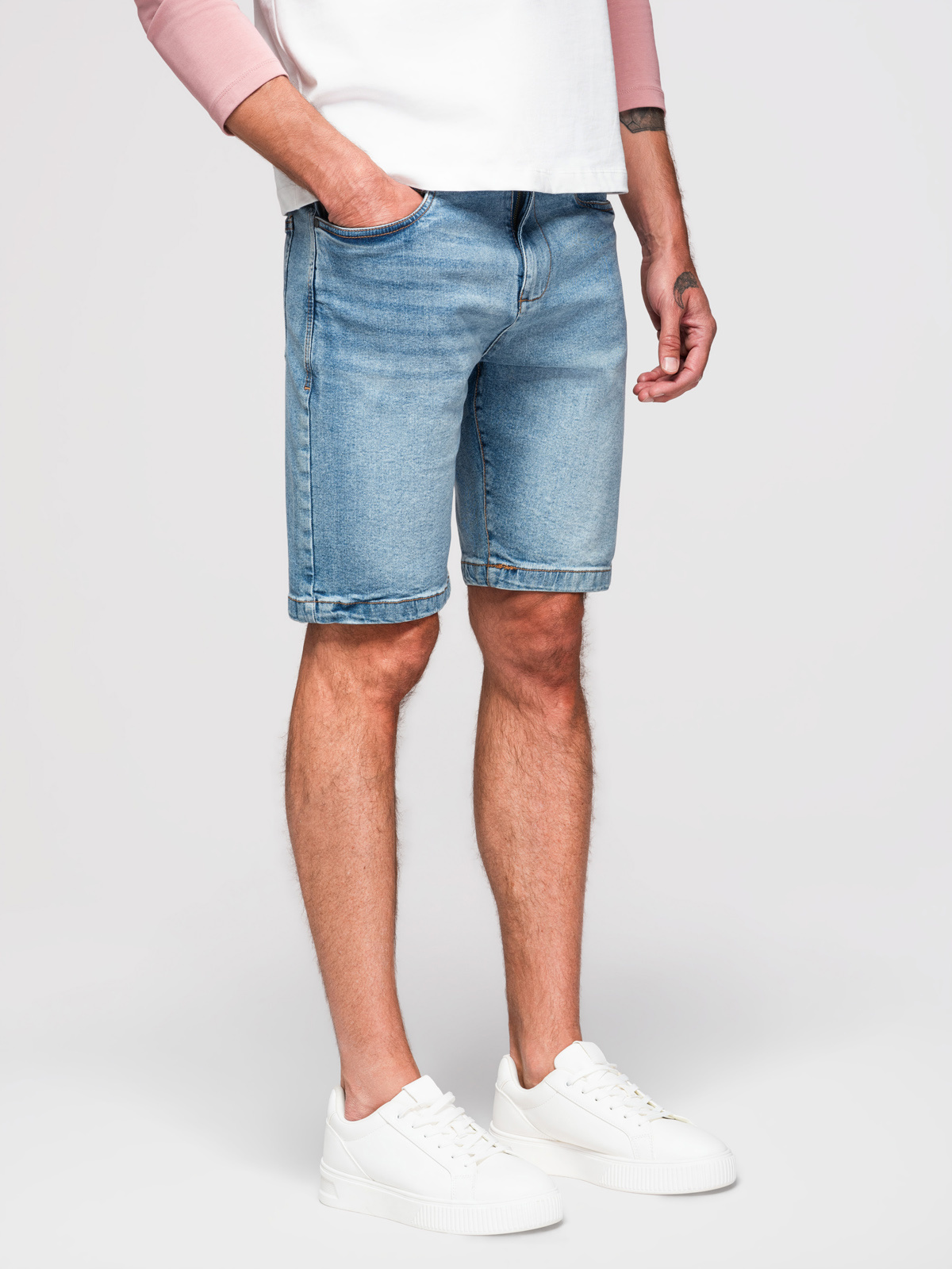 Ombre Clothing meeste lühikesed teksapüksid - Image 17