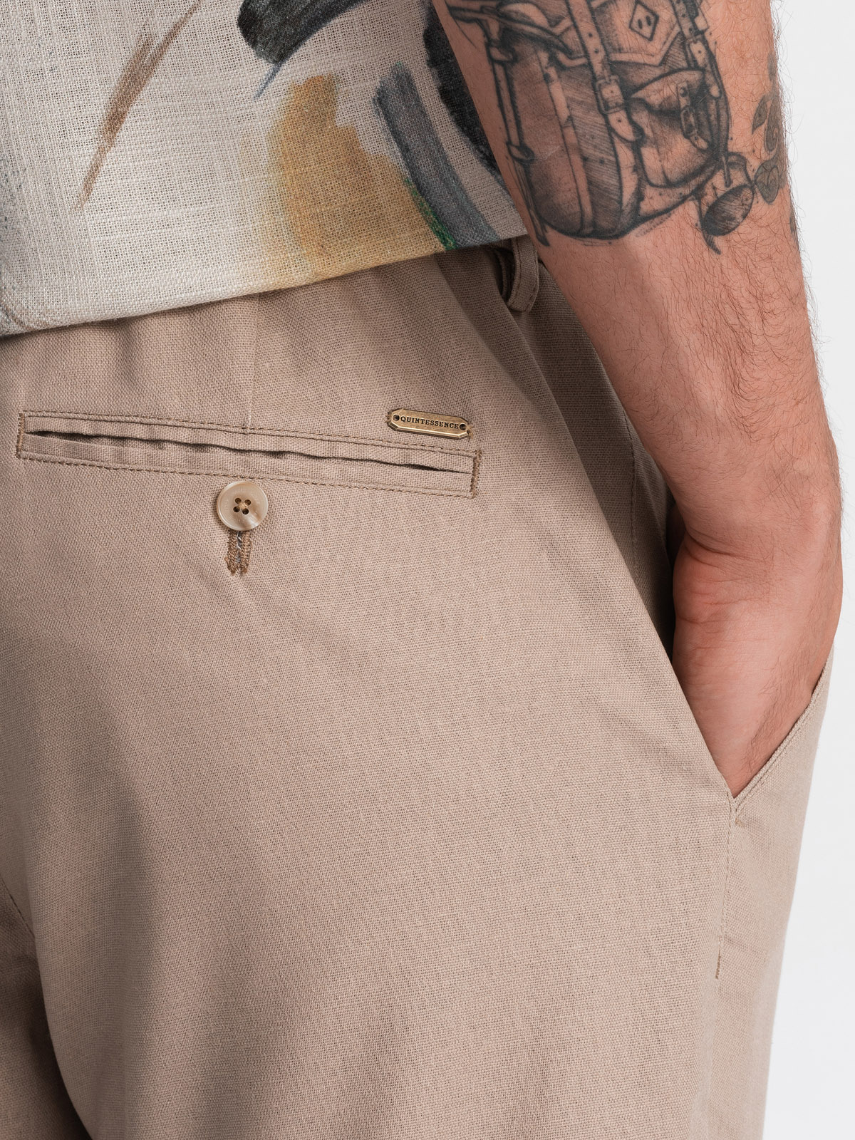 Ombre Clothing linasegused meeste chino-püksid - Image 15