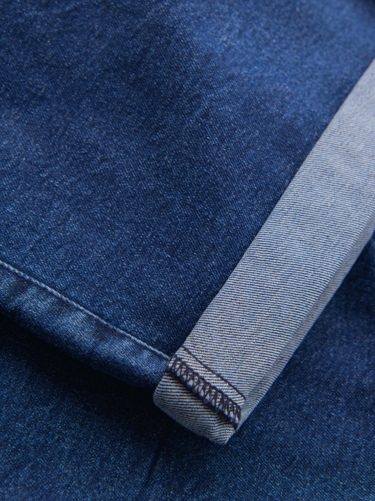 Ombre Clothing meeste teksalühikesed püksid nöörvööga - Image 18