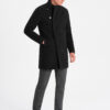 Ombre Clothing meeste poolpikk mantel - Thumbnail Image 5