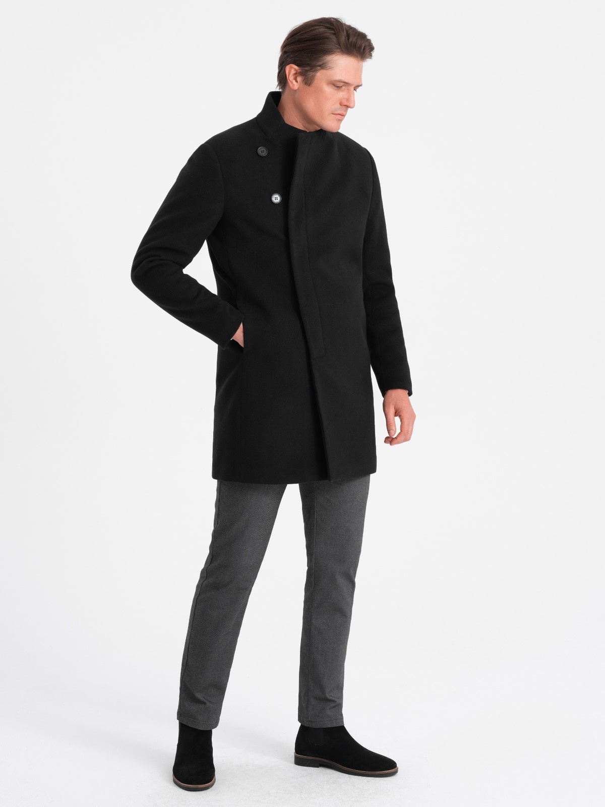 Ombre Clothing meeste poolpikk mantel - Image 5