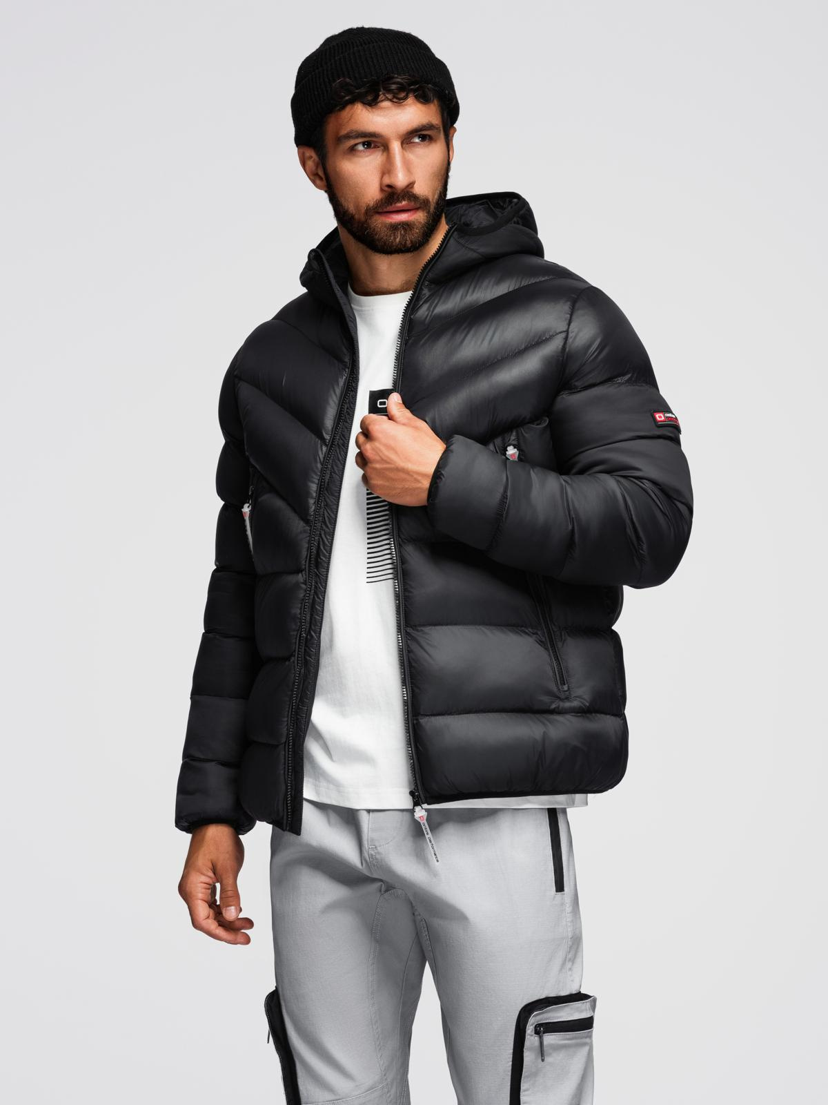 Meeste kapuutsiga tepitud pikem jope Ombre Clothing - Image 30