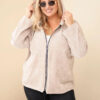 Naiste sametine lukuga kapuutsiga pusa Kesi Plus Size - Thumbnail Image 48