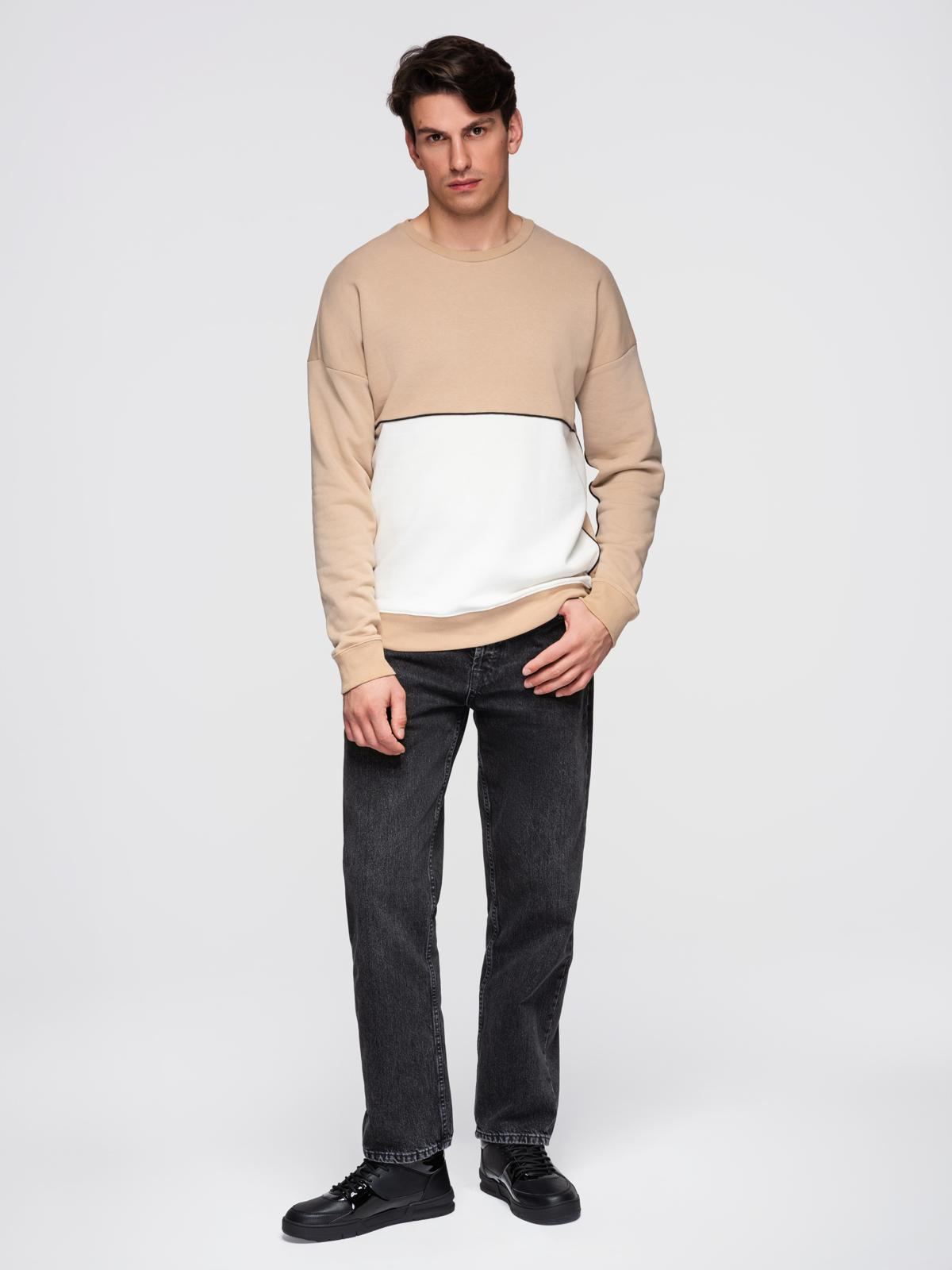 Meeste ülisuur kontrastse plokiga dressipluus Ombre Clothing - Image 3
