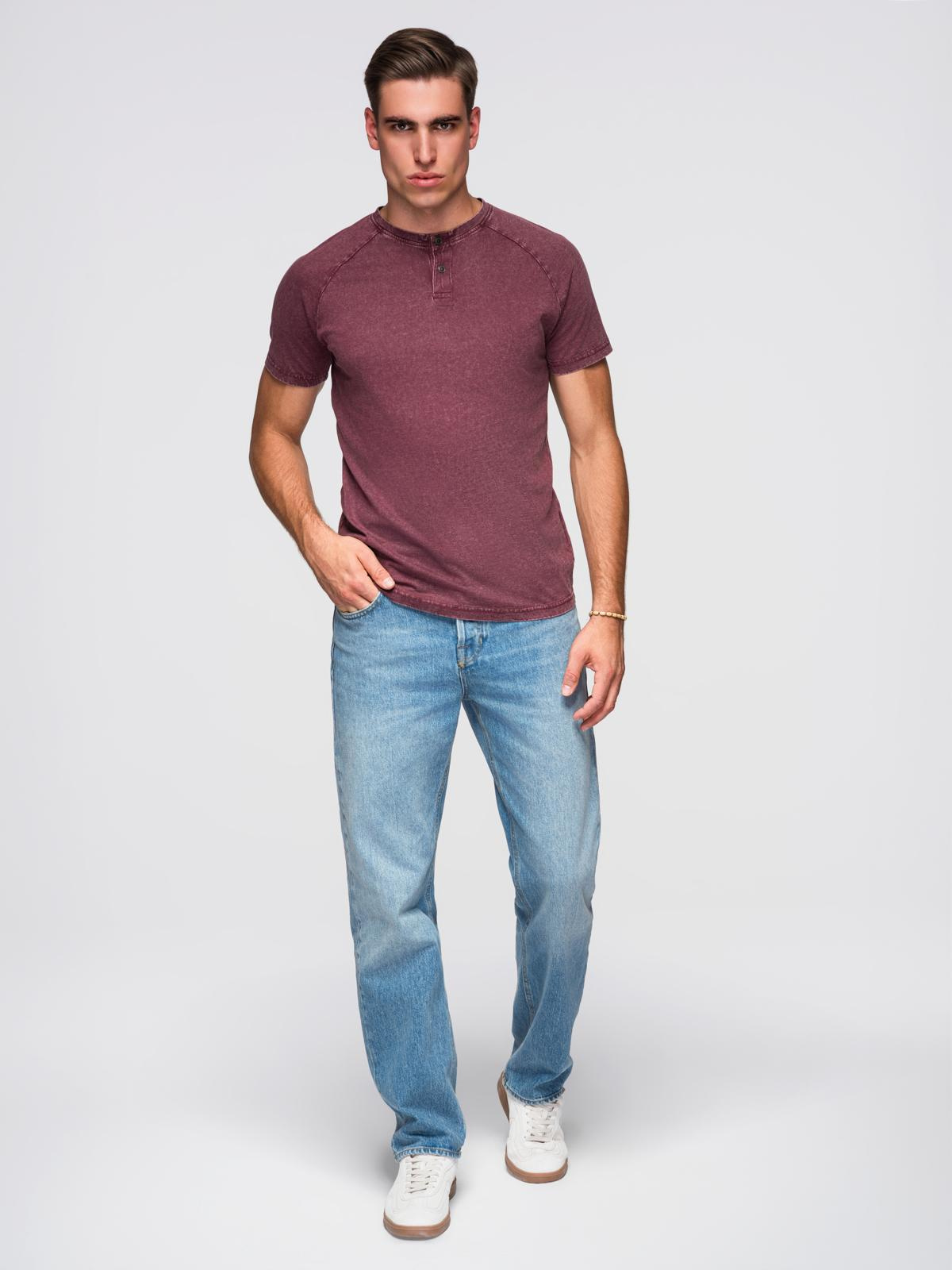 Ombre Clothing meeste nööpidega Henley T-särk - Image 18