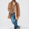 Ombre Clothing meeste poolpikk mantel püstkrae ja nööpidega - Thumbnail Image 29