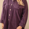 Plus Size naiste puuvillane nööpidega kapuutsiga pusa - Thumbnail Image 27