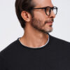 Meeste puuvillane ümara kaelusega kampsun Ombre Clothing - Thumbnail Image 3
