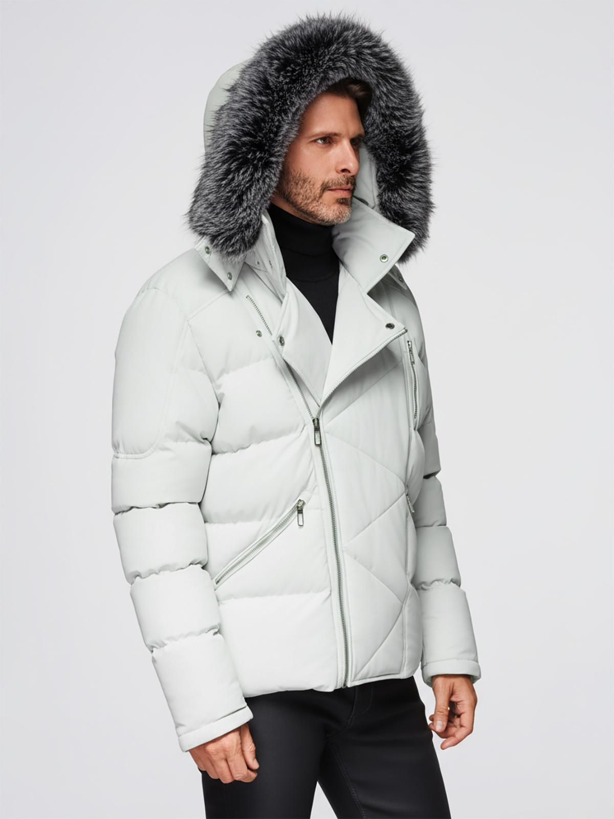 Meeste tepitud talvejakk kapuutsiga Ombre Clothing - Image 17